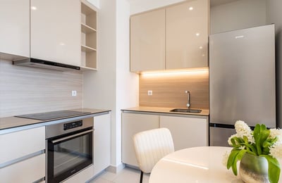 Аренда современной 2-комнатной квартиры, 55 м², ЖК BW Aurora, район Белград-на-Воде, Белград, Сербия